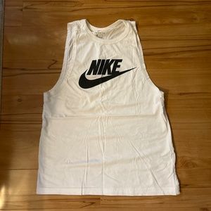 White Nike Muscle Tee - Women’s
